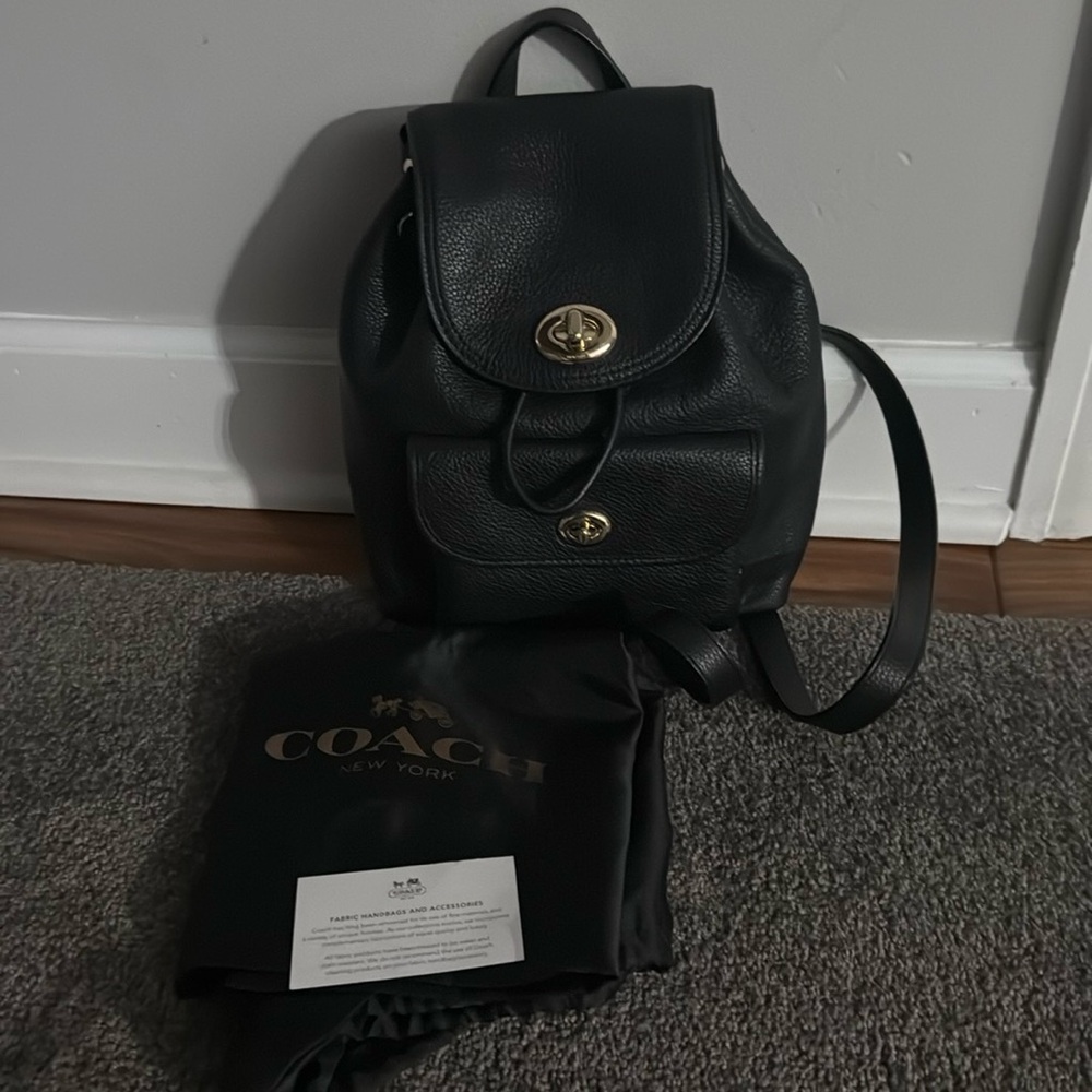 Mini Turnlock Rucksack Black color very good condition